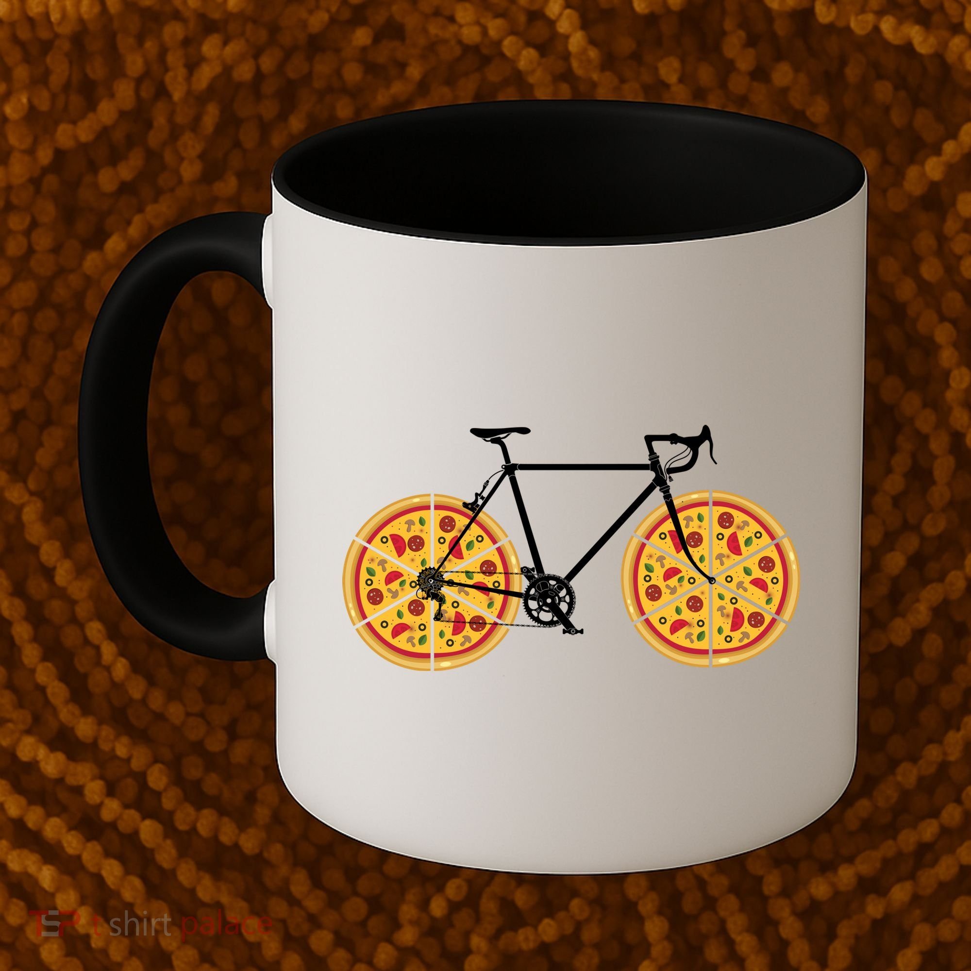 Pizza Bicycle  Coffee Mug