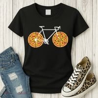 Pizza Bicycle  Women's T-Shirt thumb 3