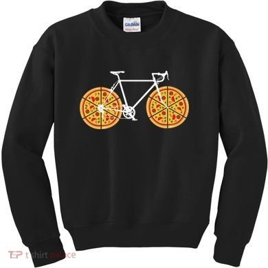 Pizza Bicycle  Kids Sweatshirt