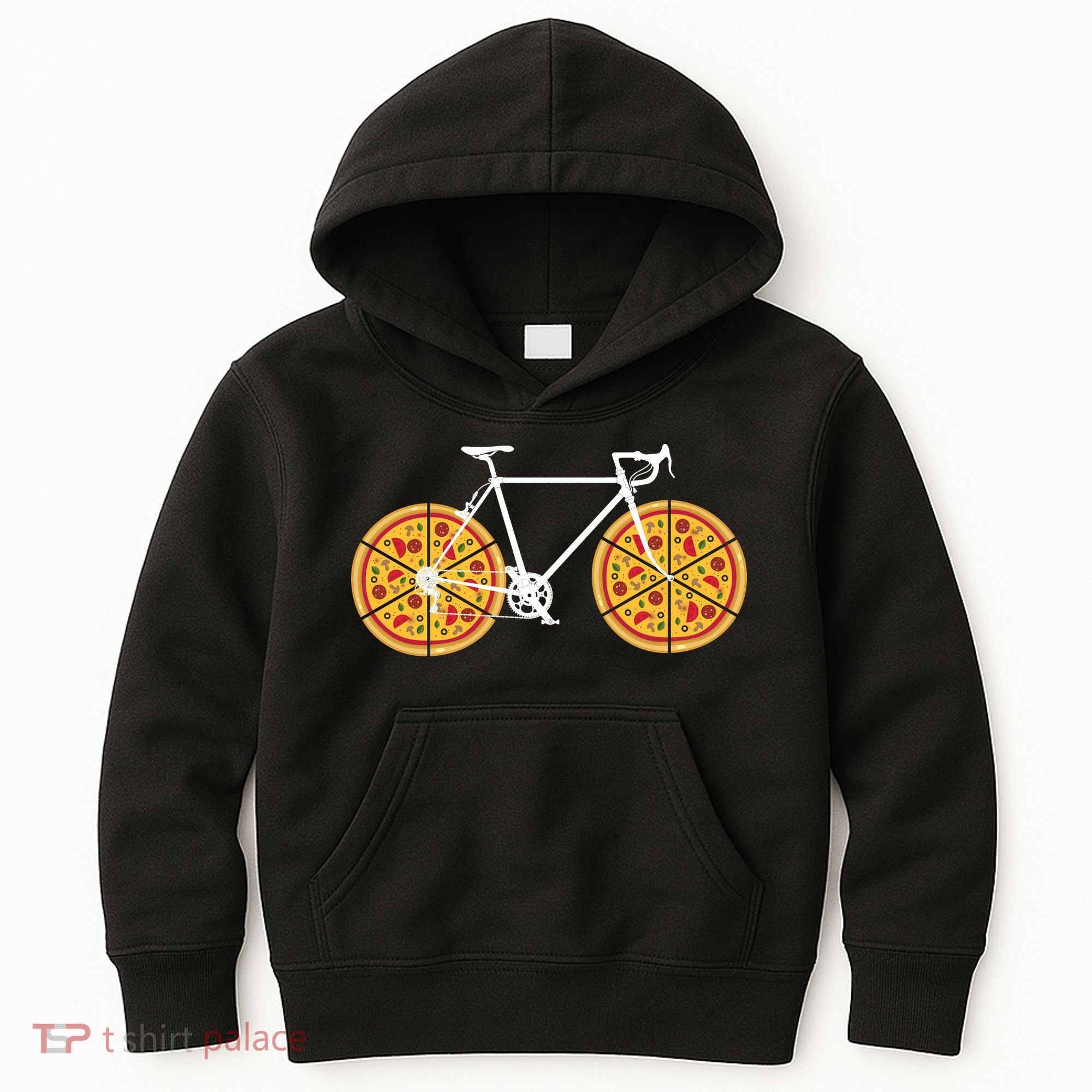 Pizza Bicycle  Kids Hoodie