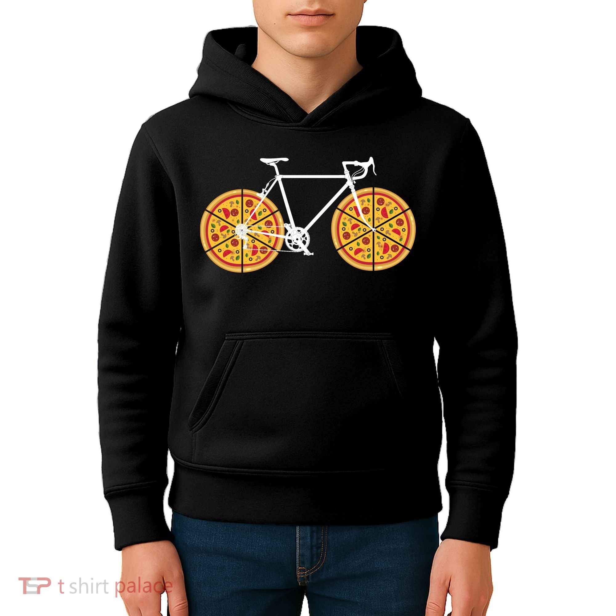 Pizza Bicycle  Kids Hoodie