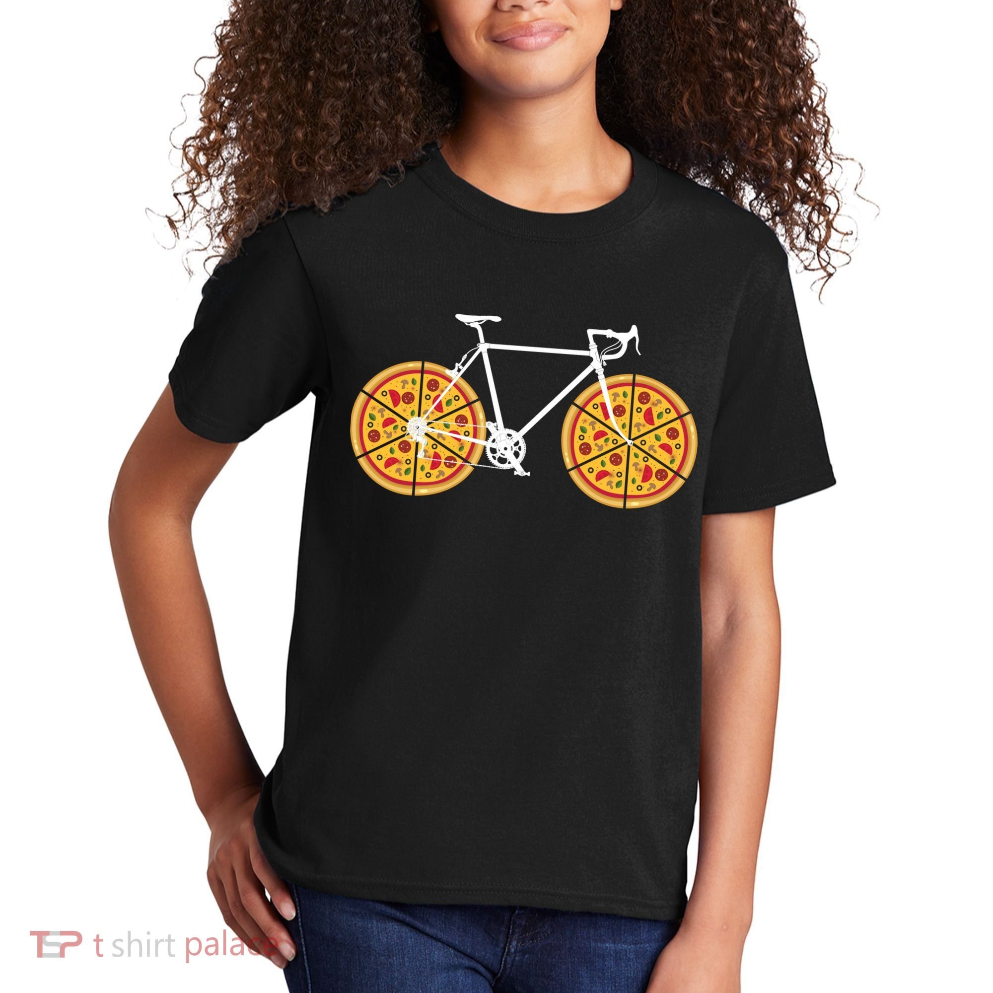 Pizza Bicycle  Kids T-Shirt