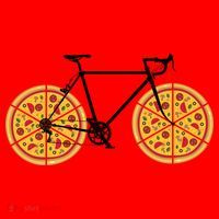 Pizza Bicycle  Santa Hat thumb 1