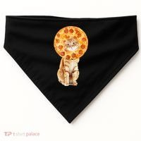 Pizza Cat USA-Made Doggie Bandana thumb 0