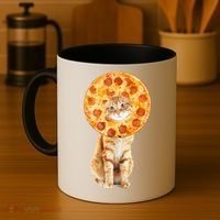 Pizza Cat Coffee Mug thumb 4