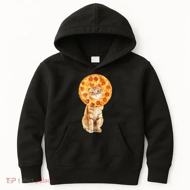 Pizza Cat Kids Hoodie