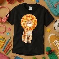 Pizza Cat Kids T-Shirt thumb 3