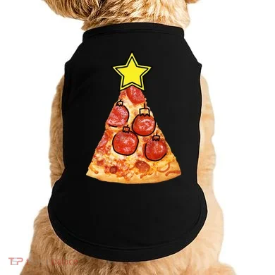 Pizza Christmas Tree Star Doggie Tank