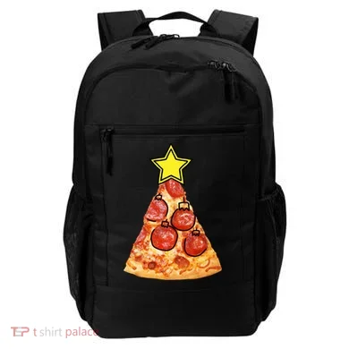 Pizza Christmas Tree Star Backpack