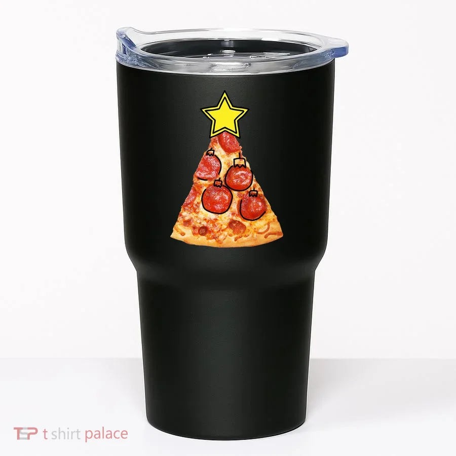Pizza Christmas Tree Star Tumbler