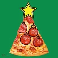 Pizza Christmas Tree Star Mousepad thumb 1