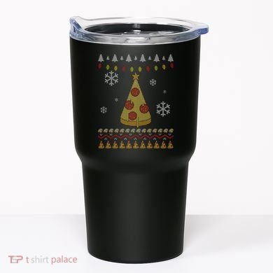 Pizza Christmas Tree Ugly Tumbler