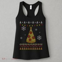 Pizza Christmas Tree Ugly Women's Tank Top thumb 3