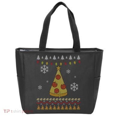 Pizza Christmas Tree Ugly Tote Bag