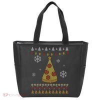 Pizza Christmas Tree Ugly Tote Bag thumb 0