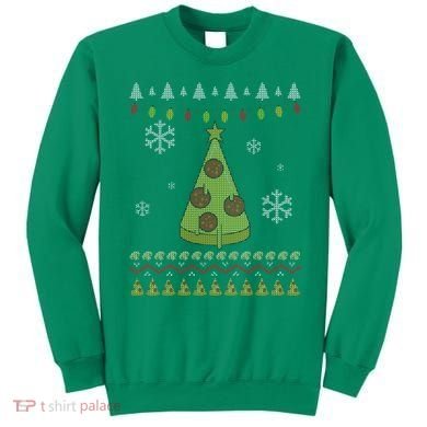 Pizza Christmas Tree Ugly Sweatshirt