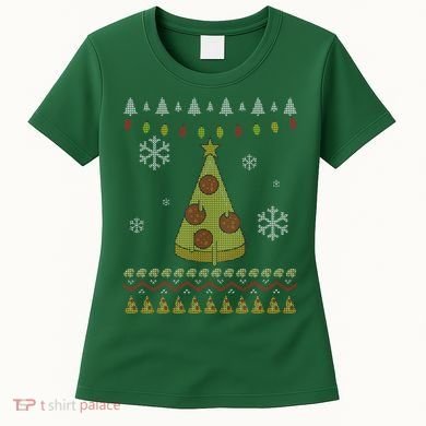 Pizza Christmas Tree Ugly Women's T-Shirt