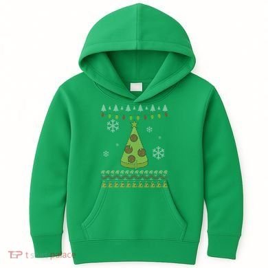 Pizza Christmas Tree Ugly Kids Hoodie