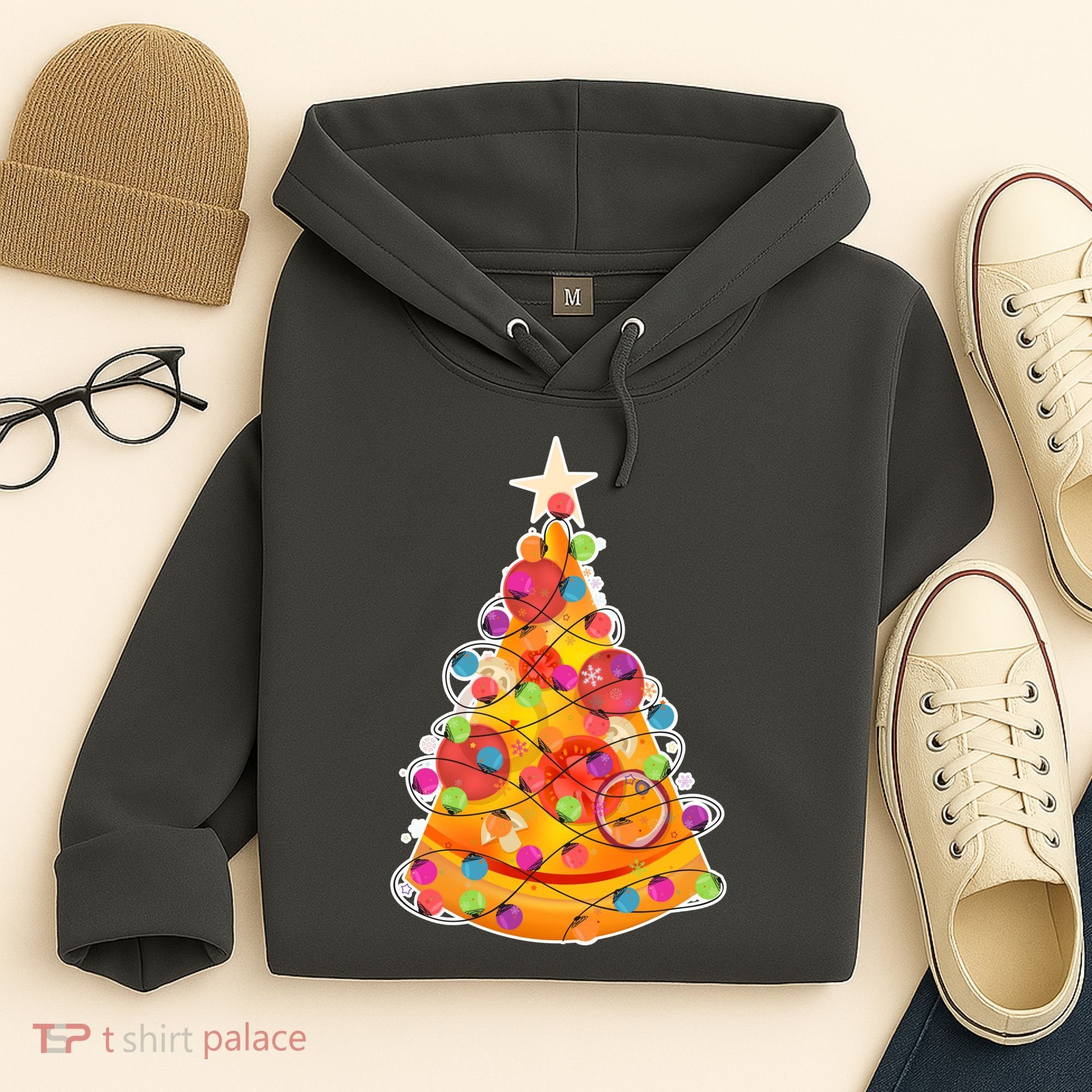Pizza Crustmas Tree Hoodie