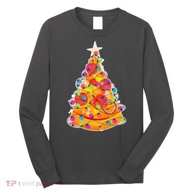 Pizza Crustmas Tree Long Sleeve Shirt