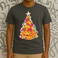 Pizza Crustmas Tree T-Shirt thumb 3