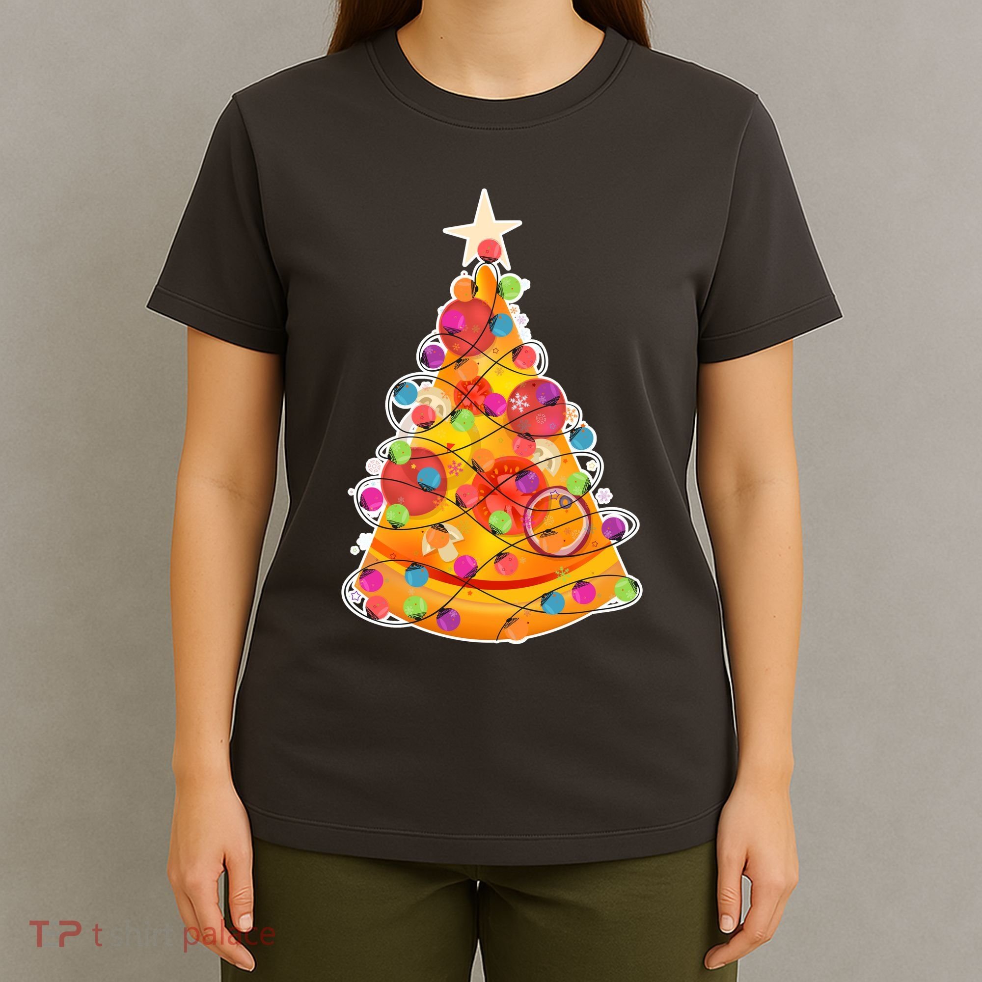 Pizza Crustmas Tree T-Shirt