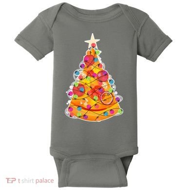 Pizza Crustmas Tree Baby Bodysuit
