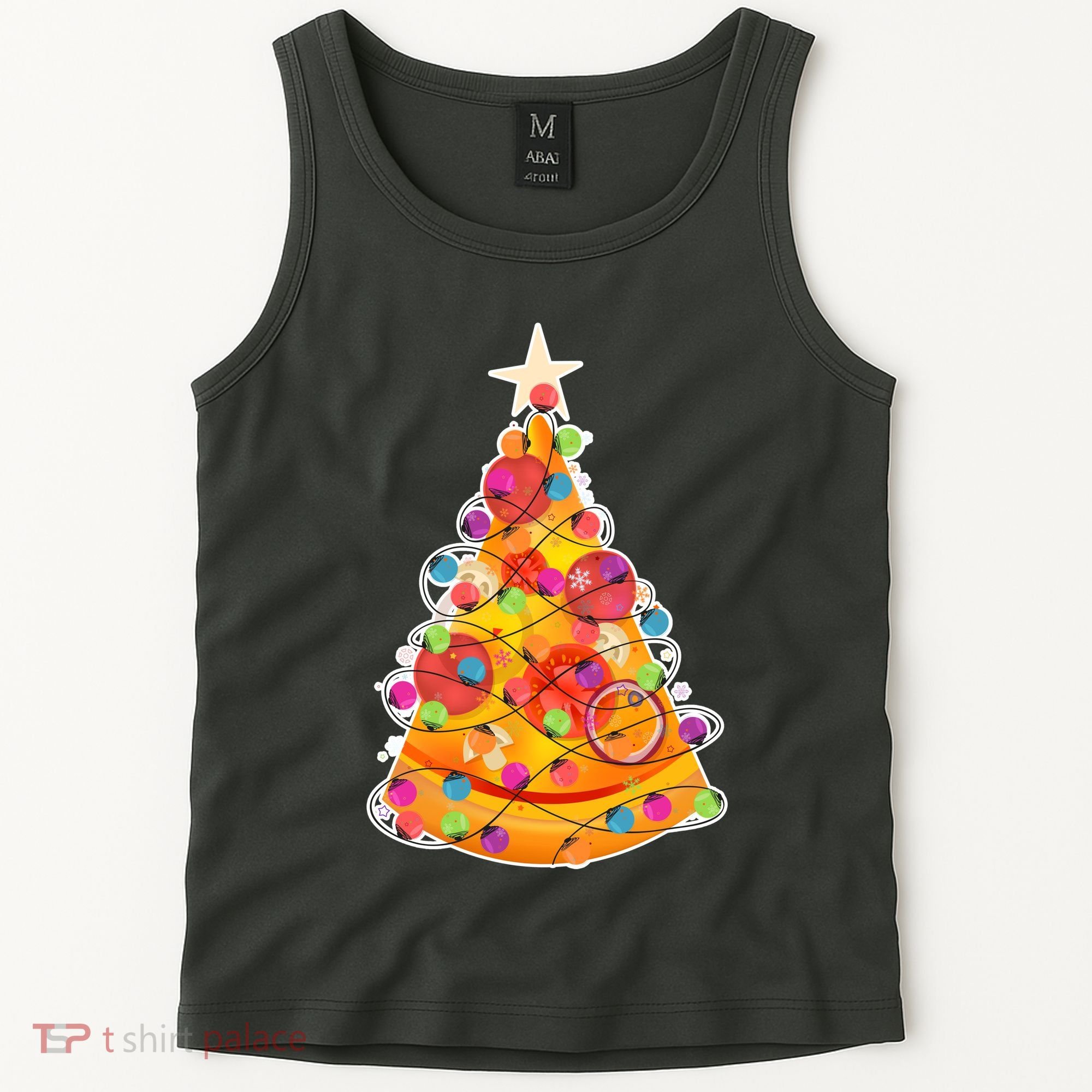 Pizza Crustmas Tree Tank Top