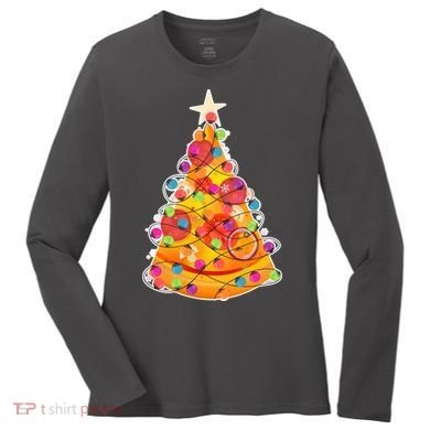 Pizza Crustmas Tree Women's Long Sleeve Shirt