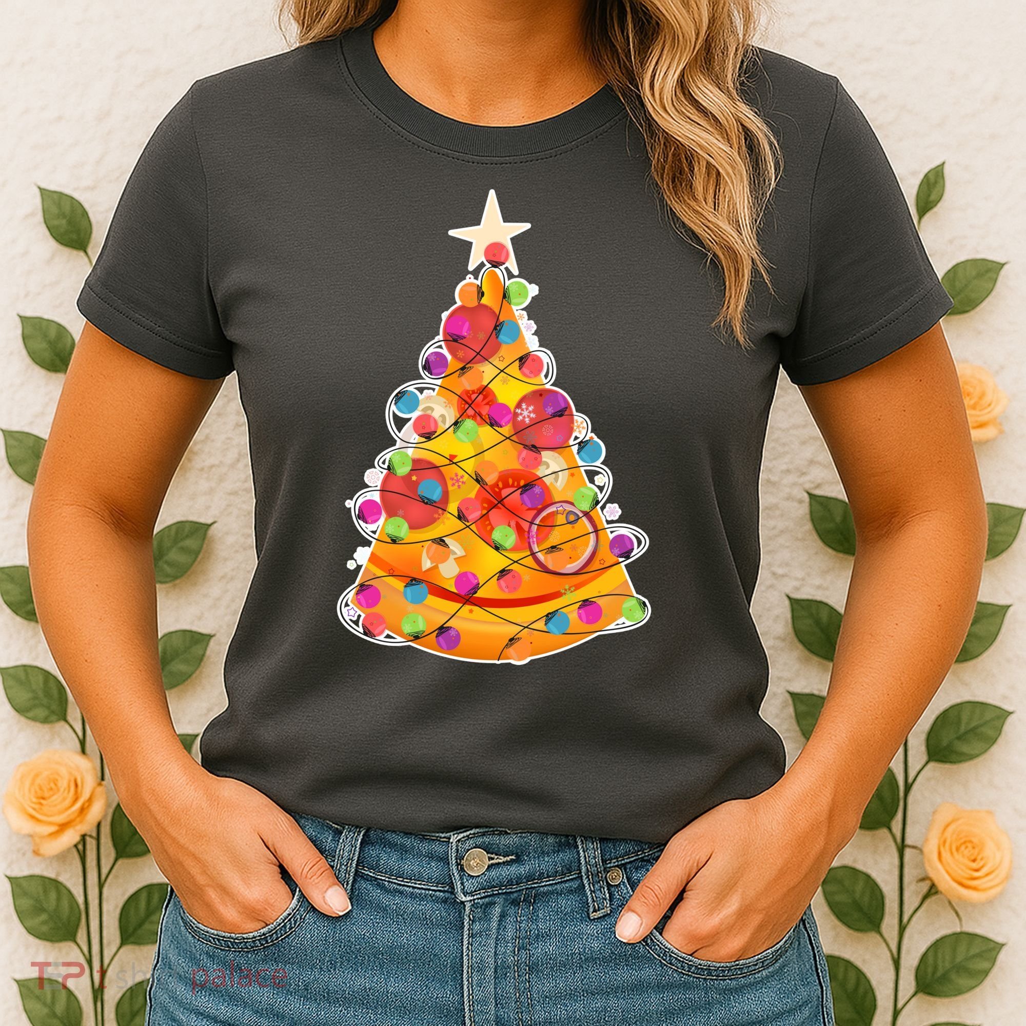 Pizza Crustmas Tree Women's T-Shirt