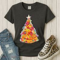Pizza Crustmas Tree Women's T-Shirt thumb 3