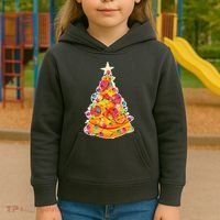 Pizza Crustmas Tree Kids Hoodie thumb 3