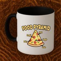 Pizza Food Pyramid Coffee Mug thumb 2