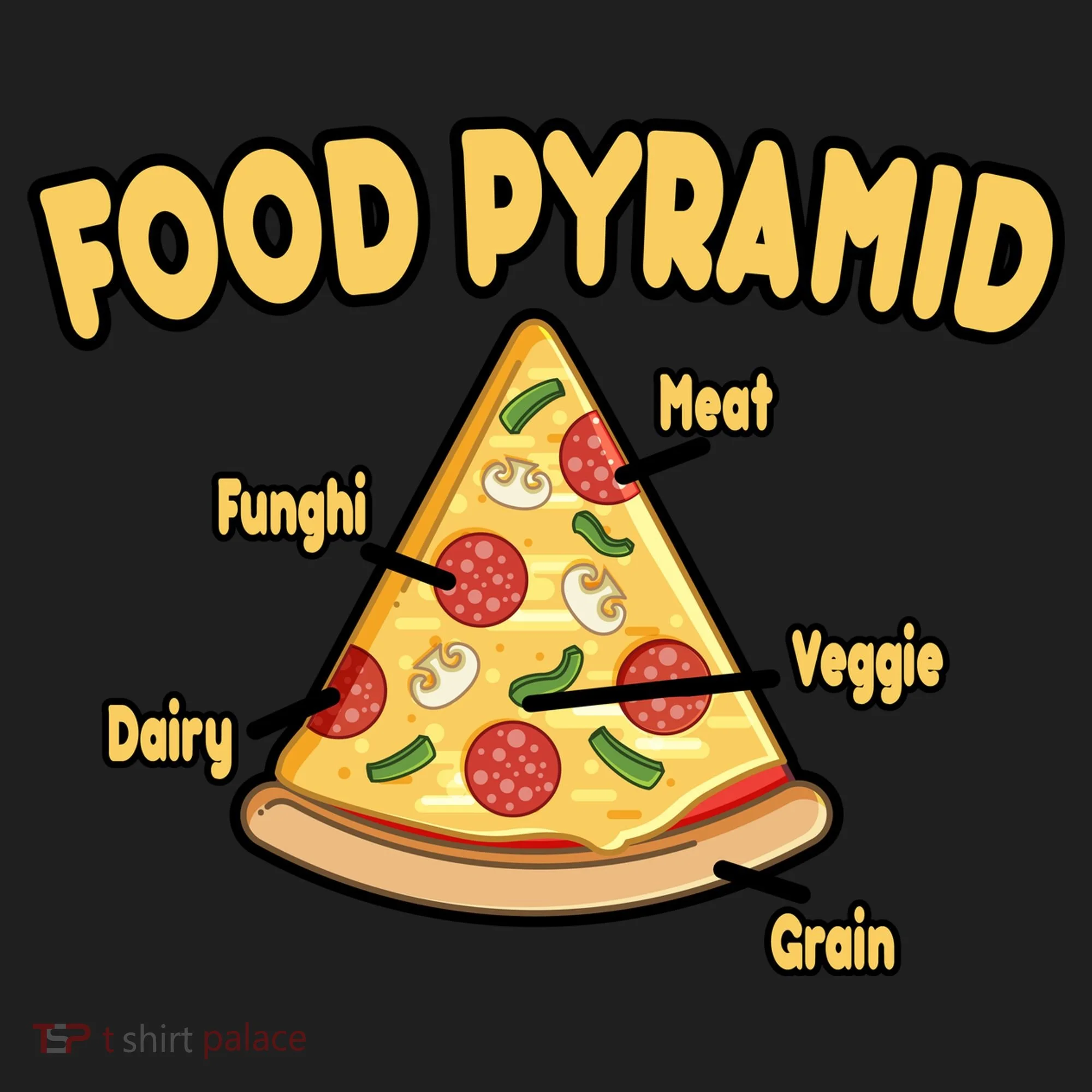 Pizza Food Pyramid Beanie