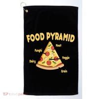 Pizza Food Pyramid Golf Towel thumb 0
