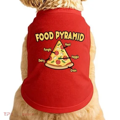 Pizza Food Pyramid Doggie Tank