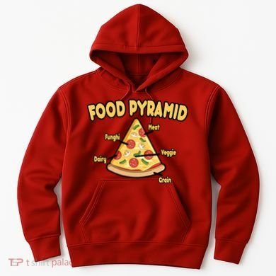 Pizza Food Pyramid Hoodie