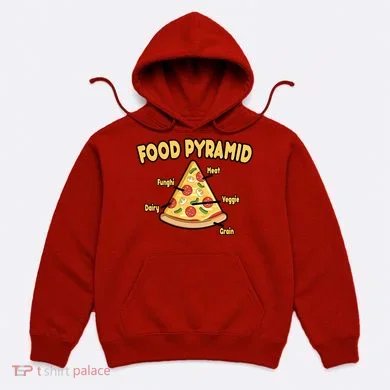 Pizza Food Pyramid Hoodie