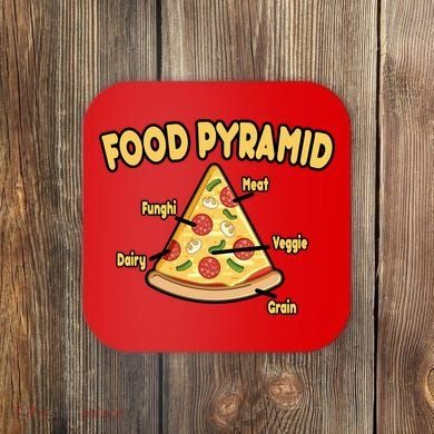Pizza Food Pyramid Coaster