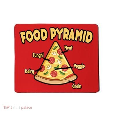 Pizza Food Pyramid Mousepad