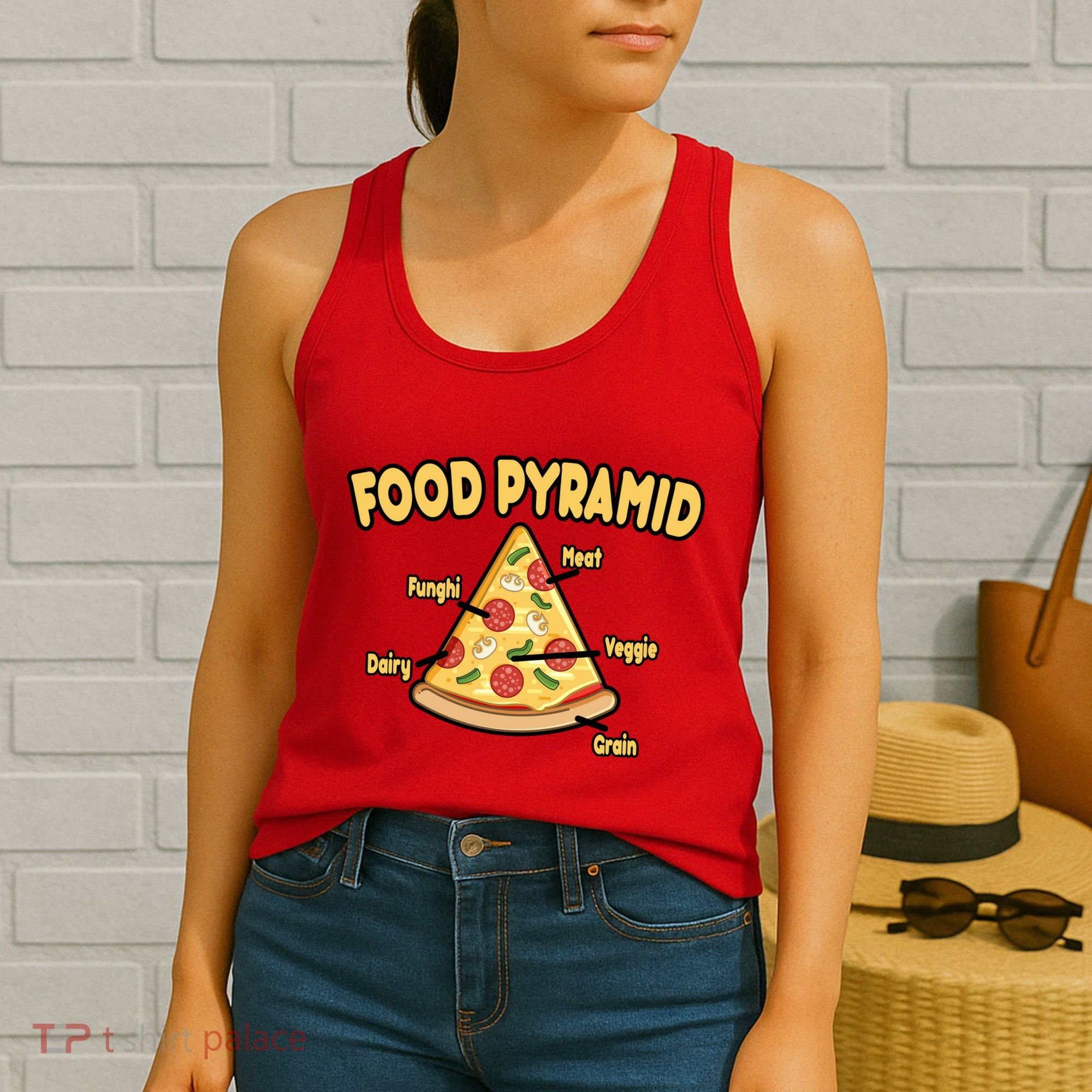Pizza Food Pyramid Women's Tank Top