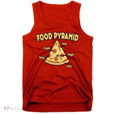 Pizza Food Pyramid Tank Top
