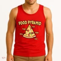 Pizza Food Pyramid Tank Top thumb 3