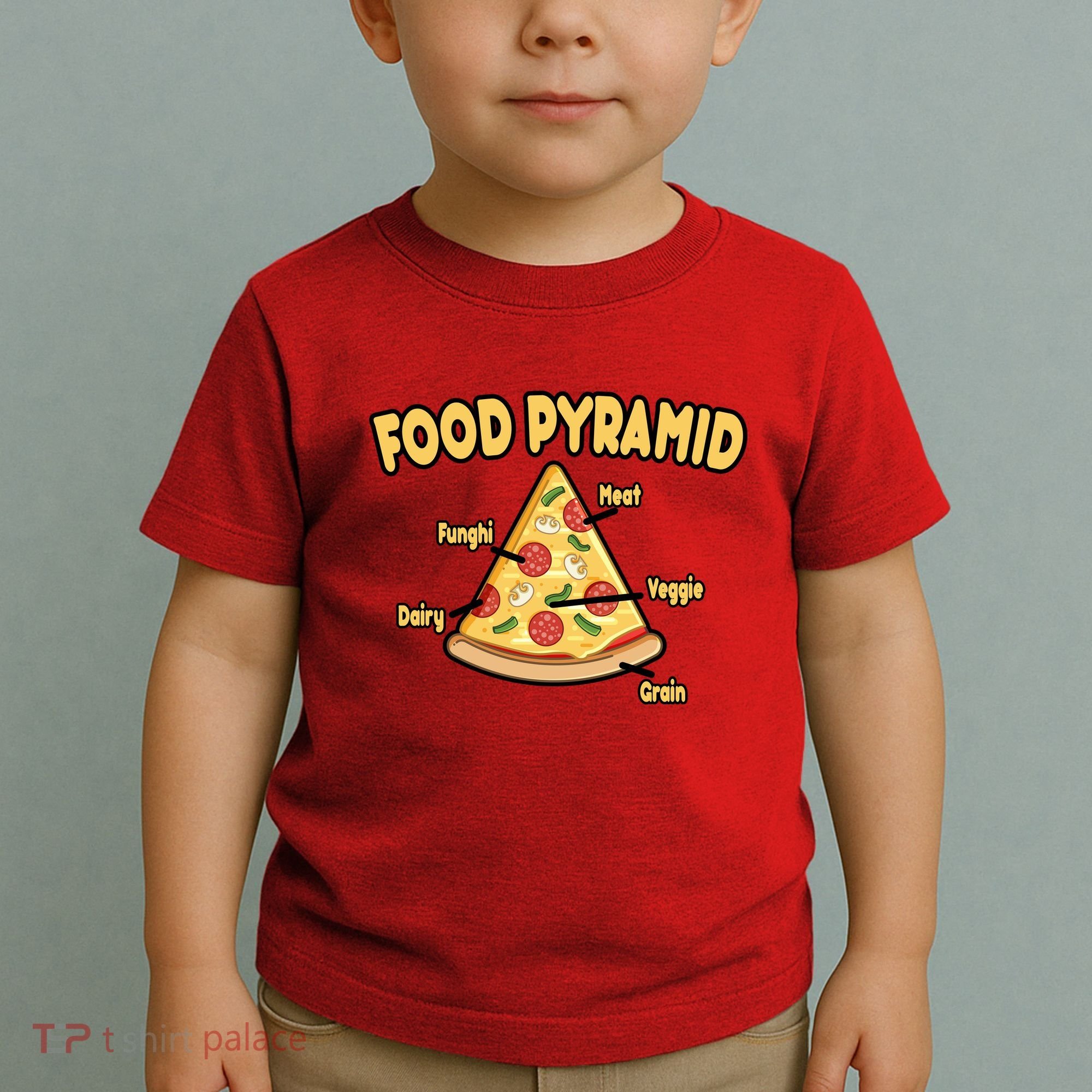 Pizza Food Pyramid Toddler T-Shirt