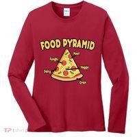Pizza Food Pyramid Women's Long Sleeve Shirt thumb 0