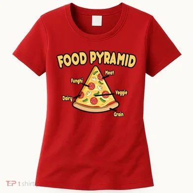 Pizza Food Pyramid Women's T-Shirt