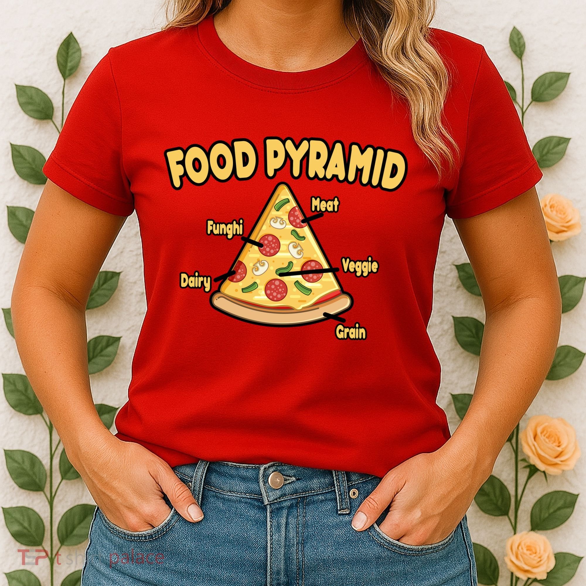 Pizza Food Pyramid Women's T-Shirt
