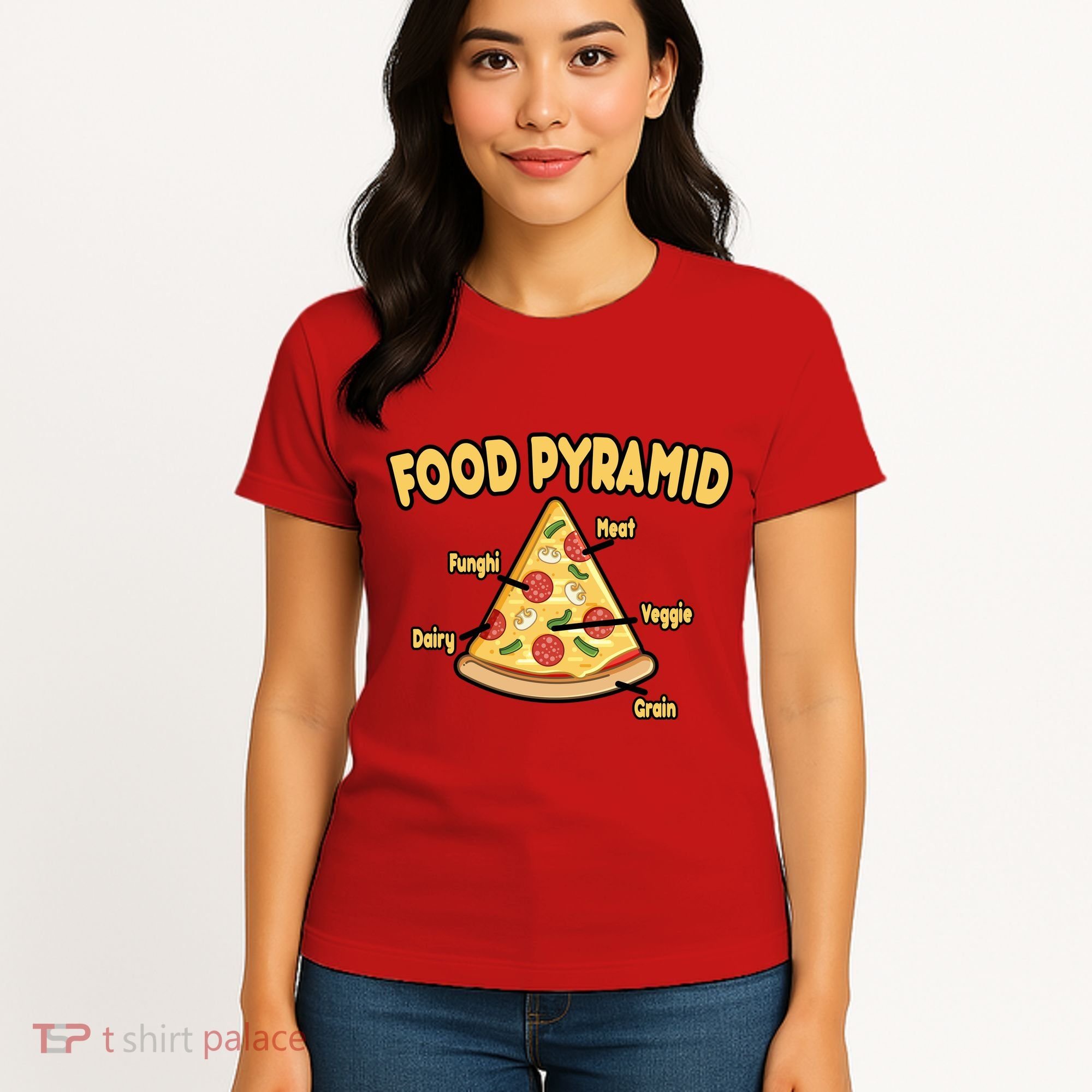 Pizza Food Pyramid Women's T-Shirt