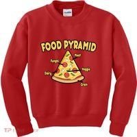 Pizza Food Pyramid Kids Sweatshirt thumb 0