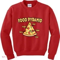 Pizza Food Pyramid Kids Sweatshirt thumb 0